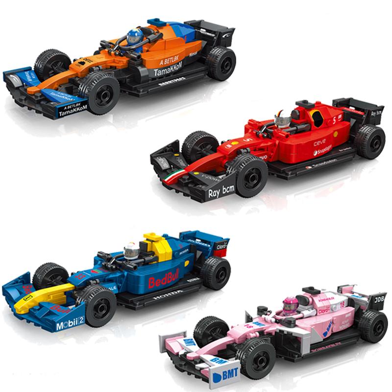 Технические гоночные машины Формулы 1 F1 Speed Champions Building Blocks City Rally Super Racers Модель автомобиля Кирпичи Игрушки для детей Подарки
