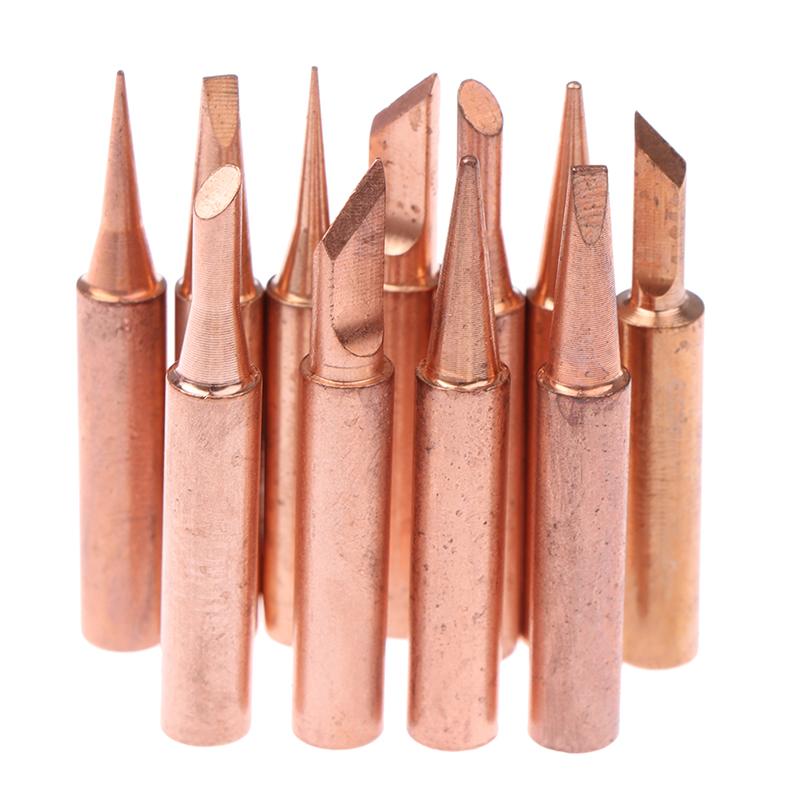 5/6Pcs Pure Copper 900M-T Solder Iron Tip Lead-Free Solder Tip Welding Head