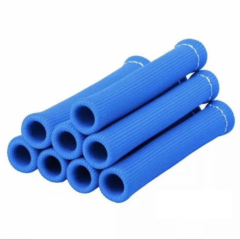8Pcs High Temperature Resistant Spark Plug Wire Protector Fiberglass Heat Shield Tube Turbo Heat Insulation Cover Car Modification Parts