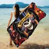 G-Guns N' R-Roses Большие пляжные полотенца из микрофибры Быстросохнущее полотенце Песчаные пляжные полотенца Полотенце для бассейна для путешествий Плавание Бассейн Йога