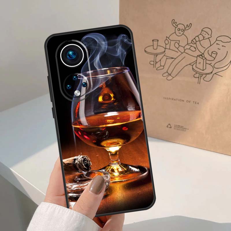 Чехол для Honor Magic 7 Lite 5 6 8 Pro, Чехол для Honor 400 200 90 70 50 X8c X8b X9a X9b X9c X9d Win, Сигарный Виски Ледяной Напиток