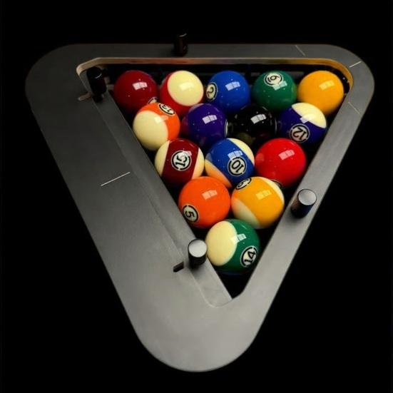 1/2 шт. Бильярдная стойка Профессиональная треугольная ромбовидная подставка для шаров для бильярдного стола Универсальная стойка для позиционирования 8/9 шаров Бильярдные аксессуары