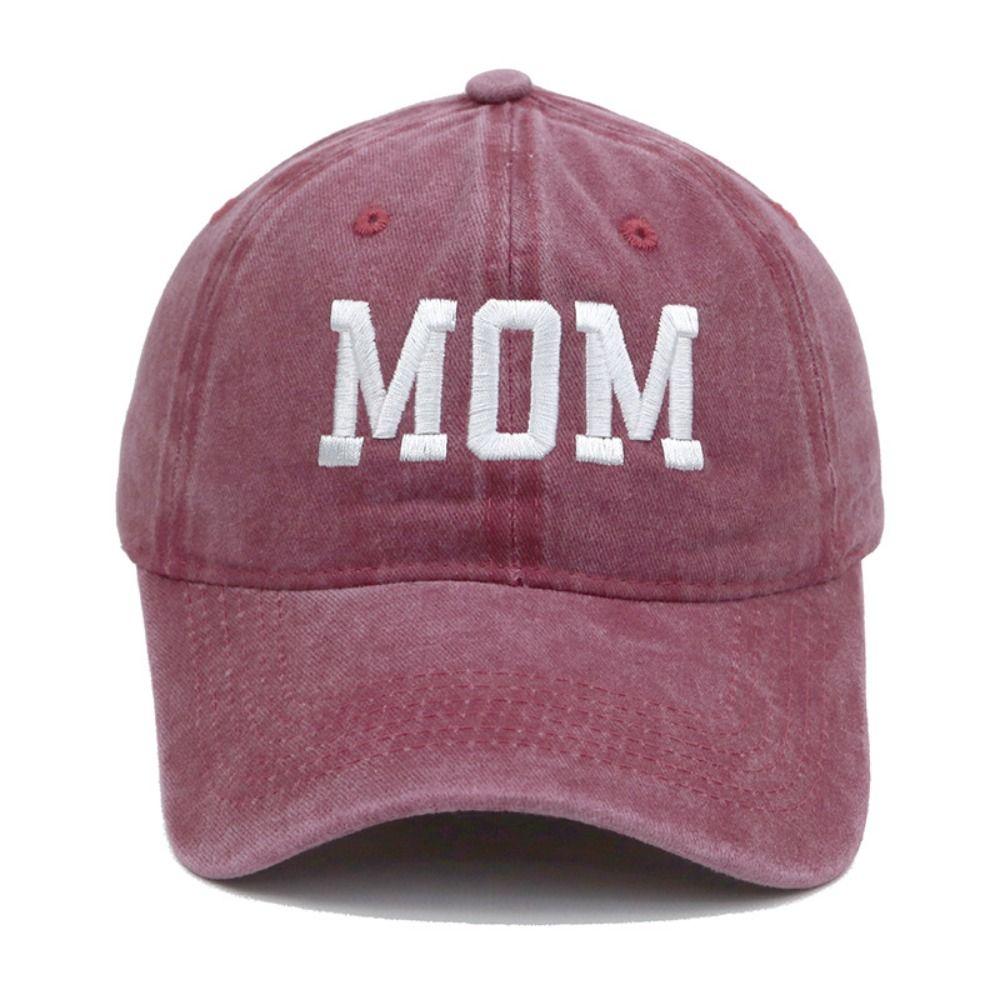 Visors DAD MOM Embroidery Baseball Caps Adjustable Sunscreen Hats Distressed Faded Cap