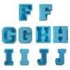 3D Силиконовые формы с буквами от A до Z, Форма для эпоксидной смолы, Поделки своими руками, Форма для полимерной глины, Форма для гипса, Инструменты для изготовления свечей и мыла ручной работы