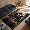 Portrait Man Theme Crystal Velvet Rug Personalized Custom Name Text Soft Floor Mat Home Decor