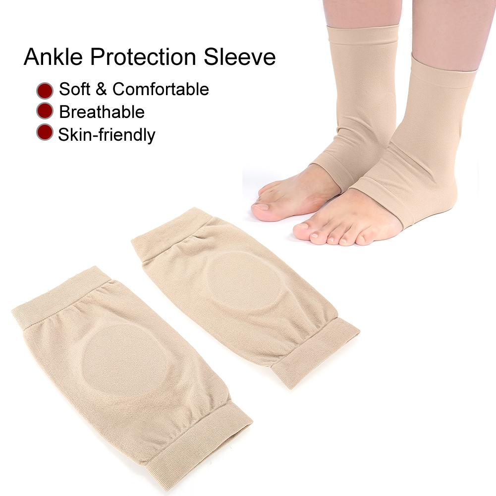 Soft Elastic Ankle Protection Sleeve Silicone Protective Pad Breathable Foot Heel Crack Sock