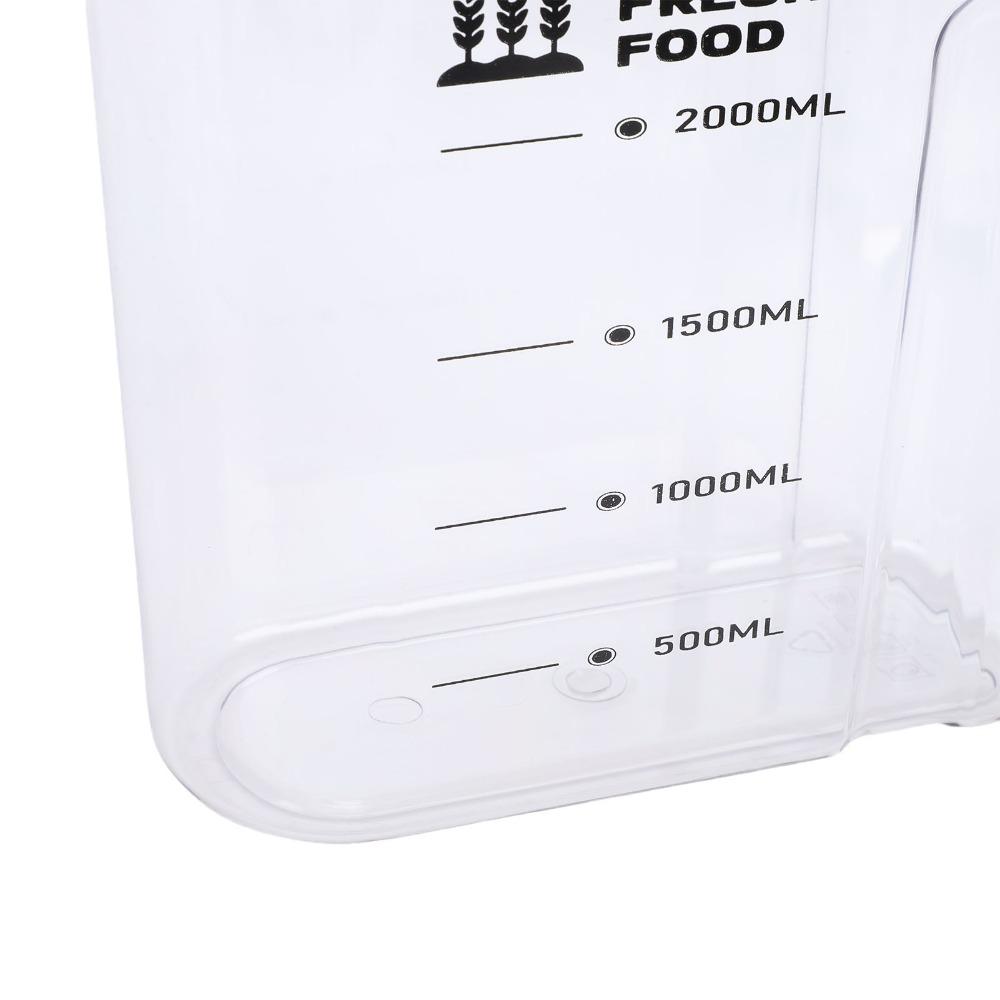 Beige Rice Storage Container 2300ml Food Storage Canister Convenient Pet Food Container For Travel