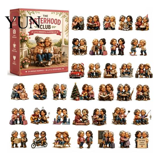 Miniature Advent Calendar 2026 Career Calendar, 24-Day Countdown Box with Mini Occupation Interactive Parent Child Toy Figures, Community Helper