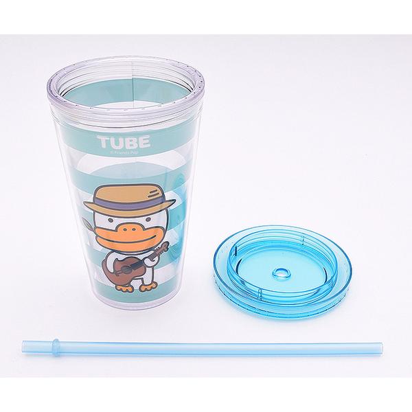 Lilpang Kakao Friends Tritan Ice Tumbler, тюбик, 480 мл, 1 шт., Лучший персонаж Кореи