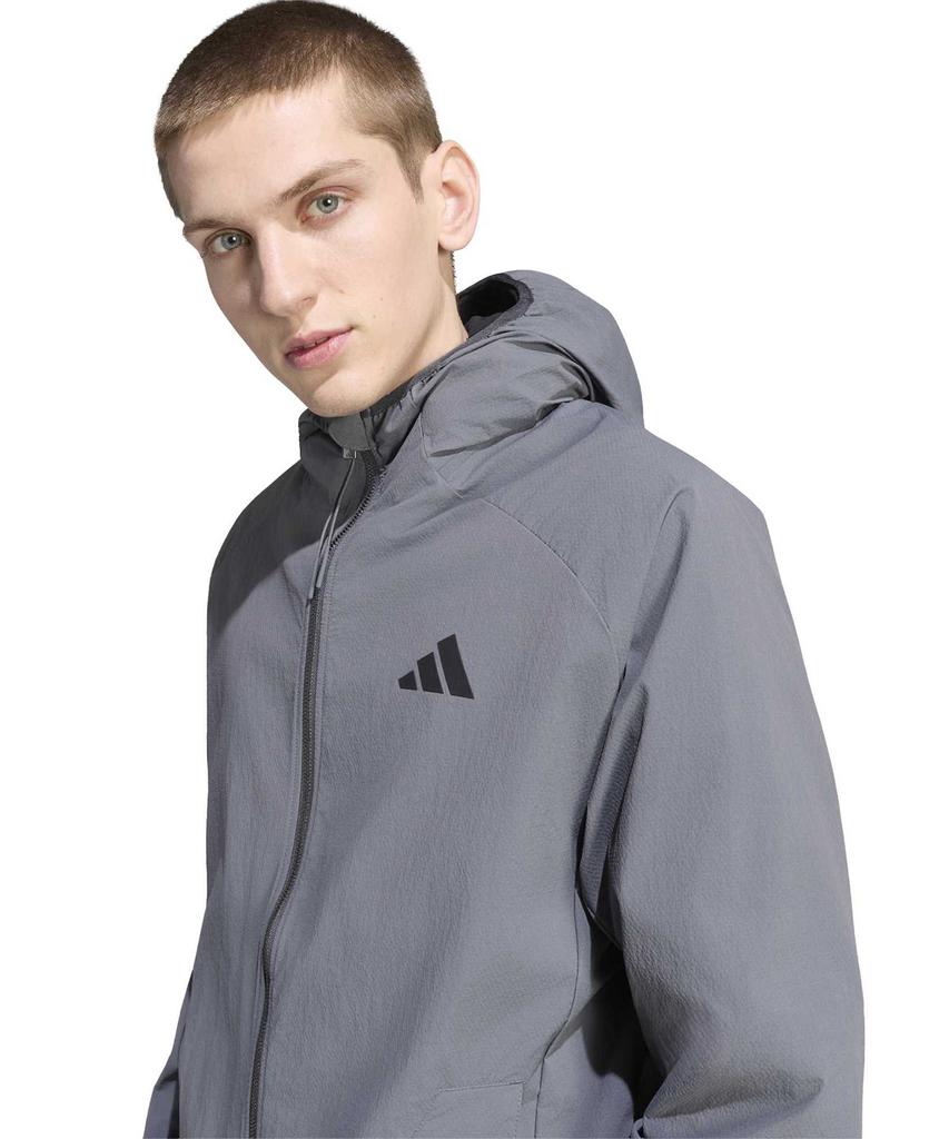 ADIDAS City Tech 3-Stripe Windbreaker - Gray Five / Kt0479