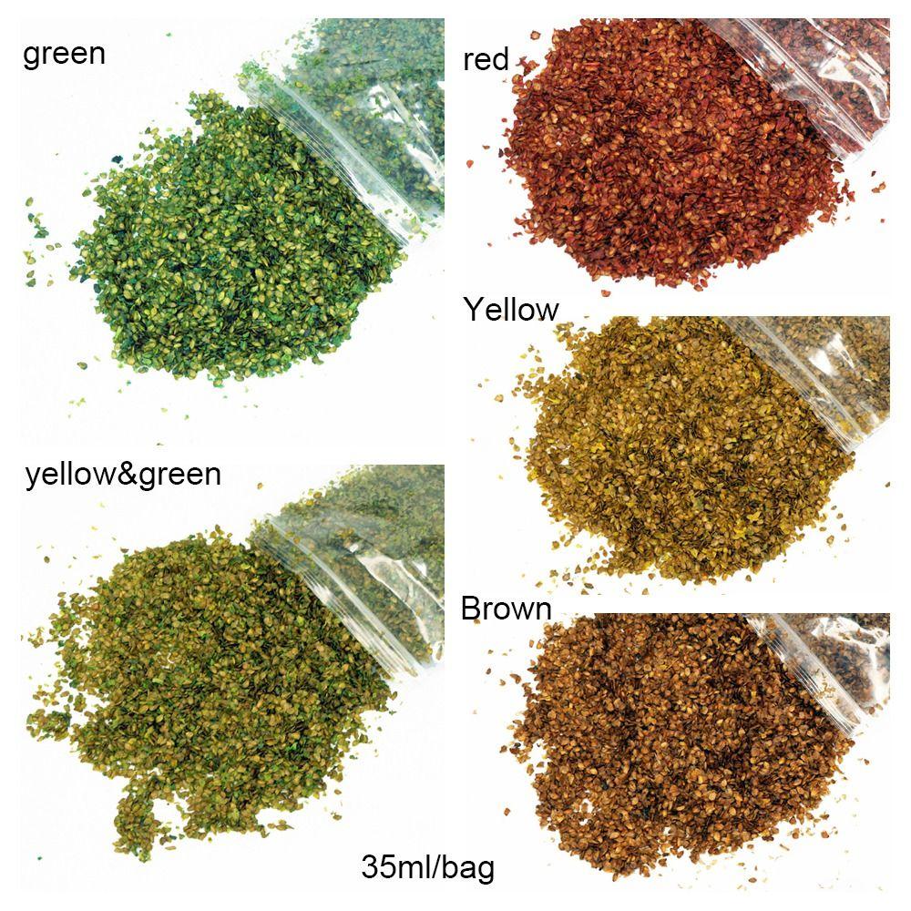 DIY Fairy Garden Wargame Accessories Miniature Static Leaf Layout Sand Table Simulation Mini Leaves