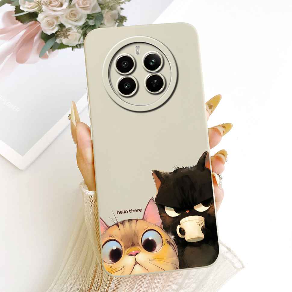 Чехол для Realme 12 Pro 5G, цветная цветочная задняя крышка, мягкий силиконовый чехол для телефона для Realme 12 Realme12 Pro RMX3842 Сумки Coque Capa