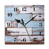 Wooden Square Wall Clocks Silent Non-ticking Battery Powered For Home Kitchen Living Room Office