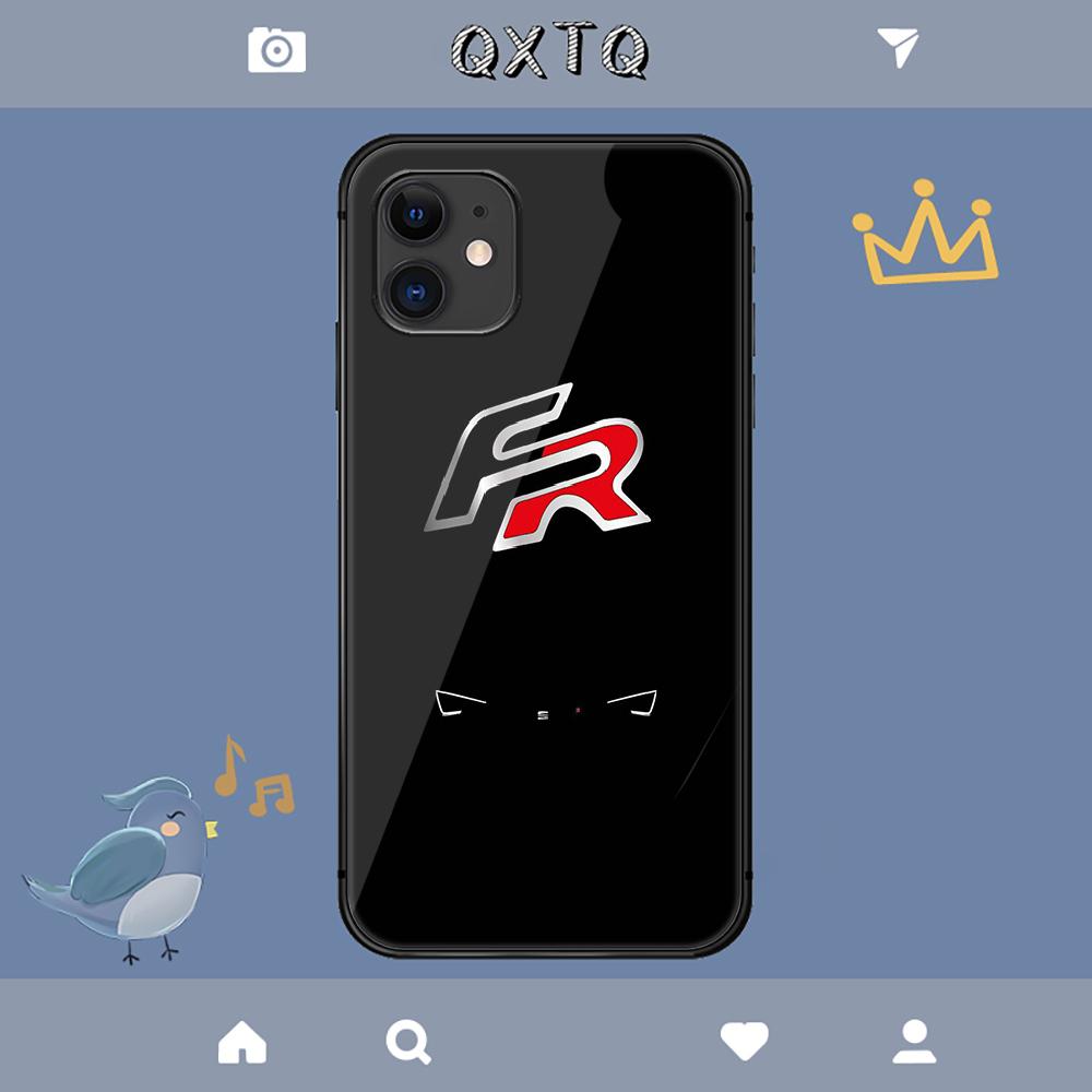 Чехол с логотипом испанской моды Cupras для iPhone Samsung Galaxy Redmi Note S 17 16 15 14 13 20 24 25 54 Pro Max Ultra Fe с крышкой из закаленного стекла