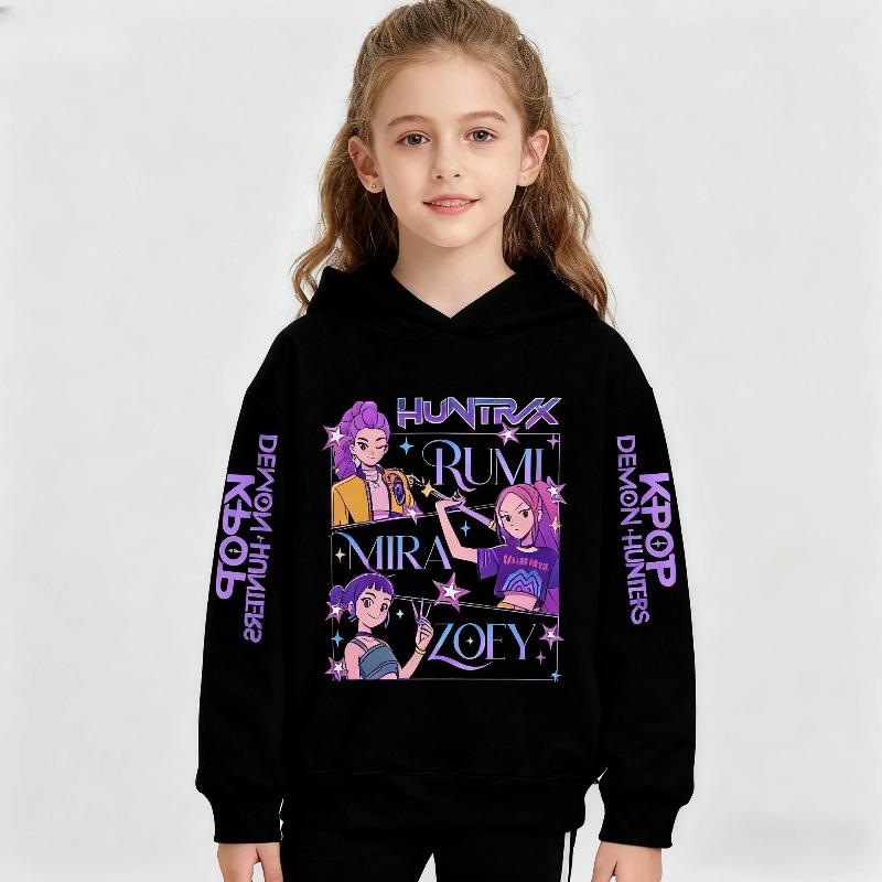 Мультяшные толстовки с капюшоном для девочек на осень и зиму, теплые, удобные и мягкие, модная одежда