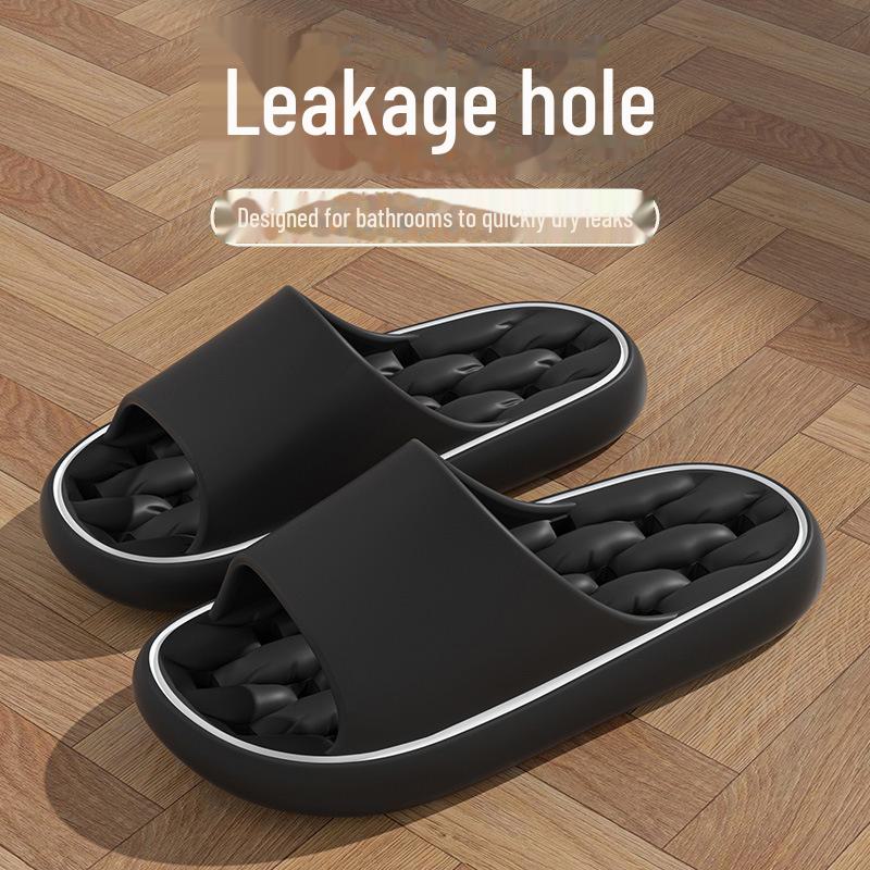 Тапочки для ванной из нескользящего материала EVA для мужчин 2024 года — бесшумная, дышащая, летняя домашняя обувь.