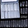 120PCS/Set Dual Nail Extension Form Quick Building Mold Full Cover Finger Nail Art Extend Builder Mold Nail UV Gel Plastic Mold
