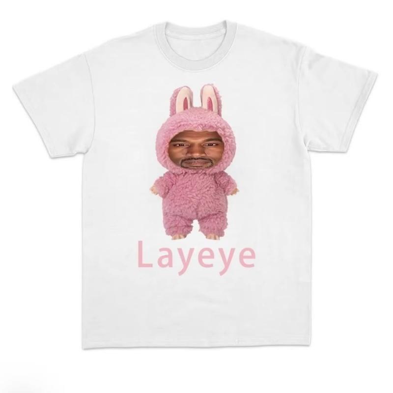 2026 Hot Selling Kanye West Layeye Tshirt Harajuku Style Unisexs and Unisexs Tshirt Printed Shortsleeved UnisexTshirt Summertop