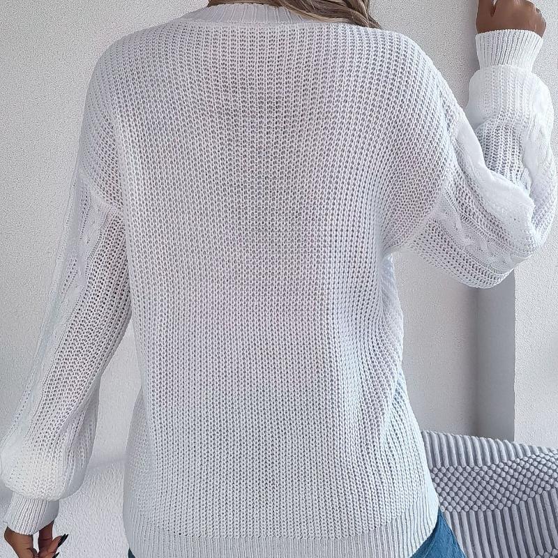 Autumn and Winter Casual V-neck Lantern Sleeve Cardigan Jacket Women Fashion Button Warm Knitted Cardigans Sweater Ladies Vintage Knitwear Coats 25137