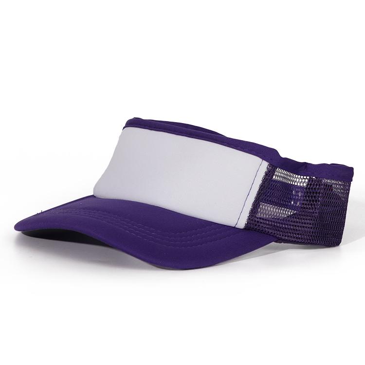 High Quality Customizable Sun Visor Sport Cap Sublimation Hat with Personal Branding for Advertising Promotion