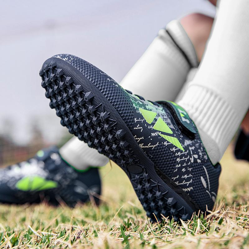 Kid's Football Boots Magic Stick Rubber Soft Bottom  Outdoor Training Football Shoes For Boys