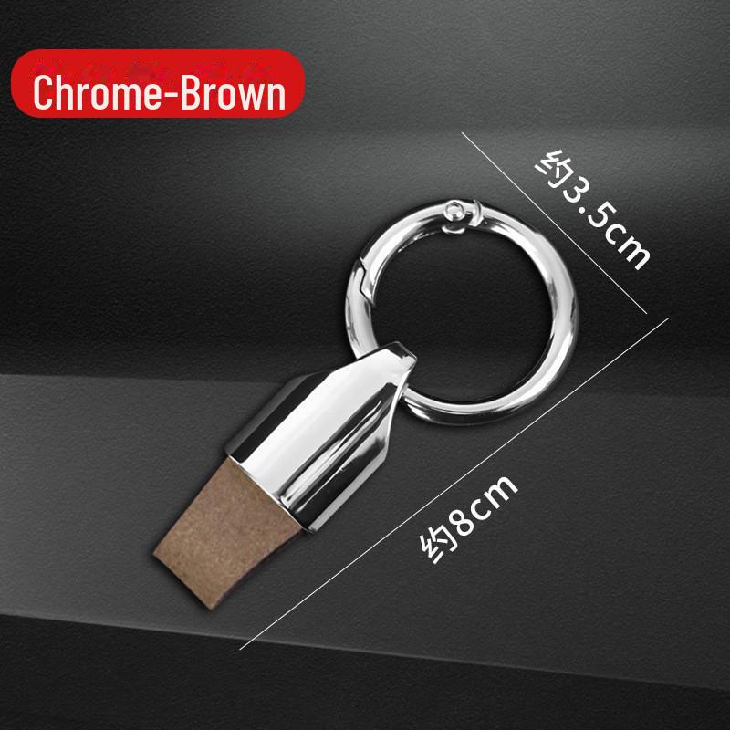 Брелок для ключей из матовой кожи с лазерным логотипом, металлическая подвеска для мужчин и женщин