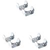 Heavy Duty Galvanized Double Rope Clamp Fits 3/8", 1/2", 5/8", 1/4" Rope Cord - Multiple Pack Sizes Available