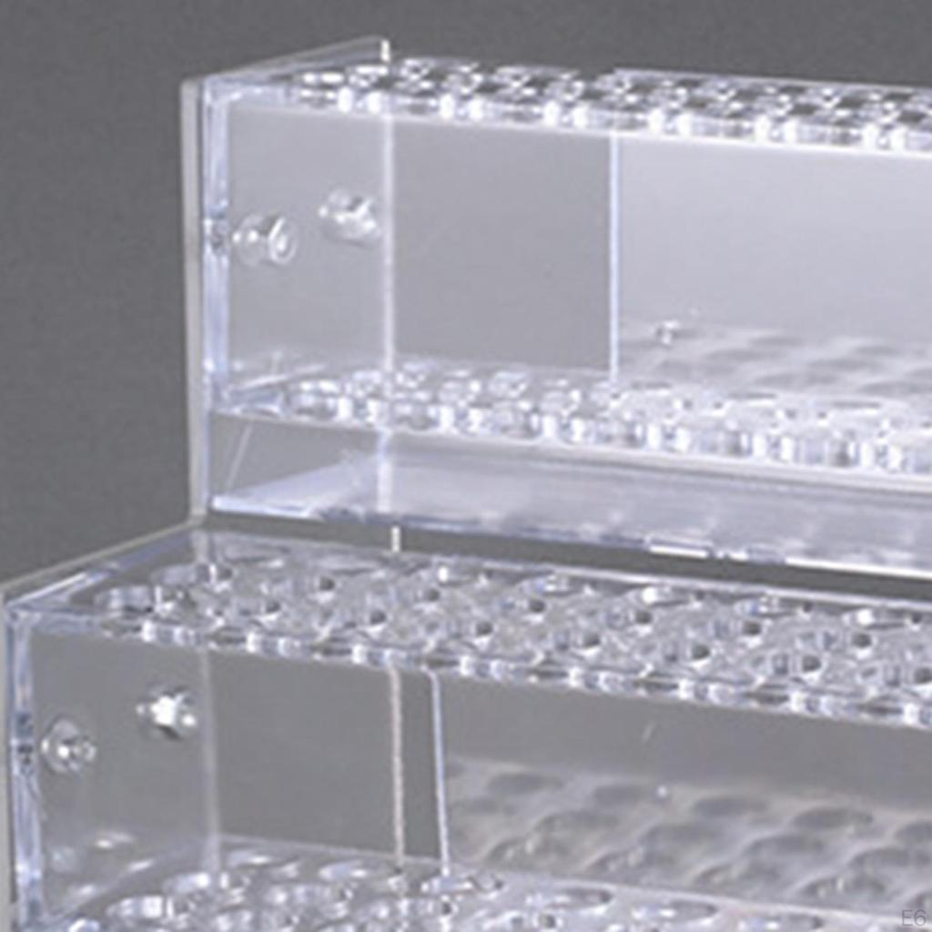 Прозрачный держатель подставки для ручки для стола с несколькими слотами Прочная прочная многофункциональная кисточка для макияжа