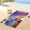 Custom Name Unicorn Academy Print Beach Towel, Large Soft Quick Dry Towel for Beach Camping Swimming_xia