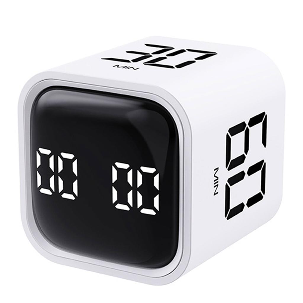 Производительность Куб Таймер Датчик гравитации Переворачивающийся светодиодный дисплей 4 предустановленных времени Часы Двойные режимы Обратный отсчет Кулинарное исследование Цифровой таймер