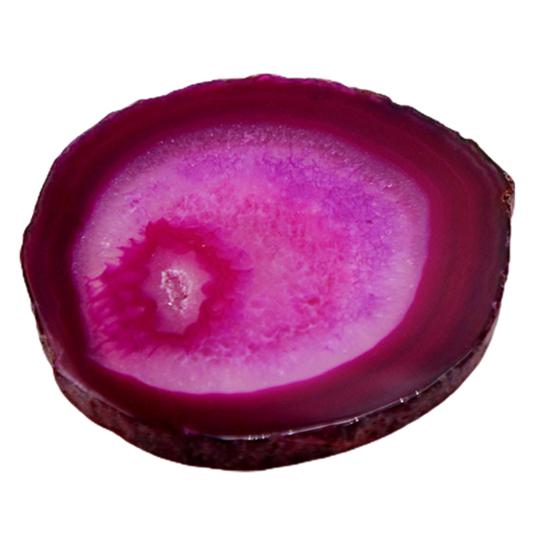 Polished Dyed Coaster Compact Stone Natural Agate Sliced Coaster Desktop Decor