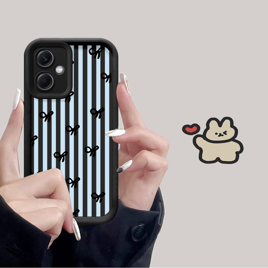 Чехол для Xiaomi Poco F8 X3 NFC C61 X3 Pro C51 C50 Чехол для телефона Модный полосатый бант