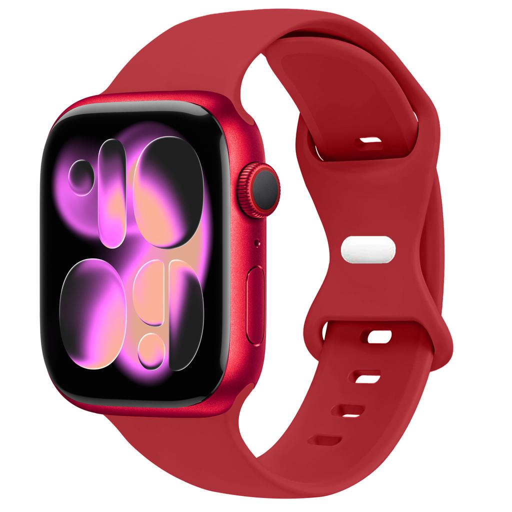 Спортивный силиконовый ремешок для Apple Watch Bands 40мм 44мм 46мм 45мм 41мм 49 42мм Correa Браслет iWatch серия 10 11 9 8 7 ultra 3 SE