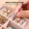 Mini Jewelry Storage Box Portable Home Travel Earrings Necklace Storage Case for Women Ring Organizer PU Leather Display Case KTY