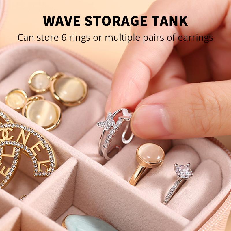 Mini Jewelry Storage Box Portable Home Travel Earrings Necklace Storage Case for Women Ring Organizer PU Leather Display Case KTY