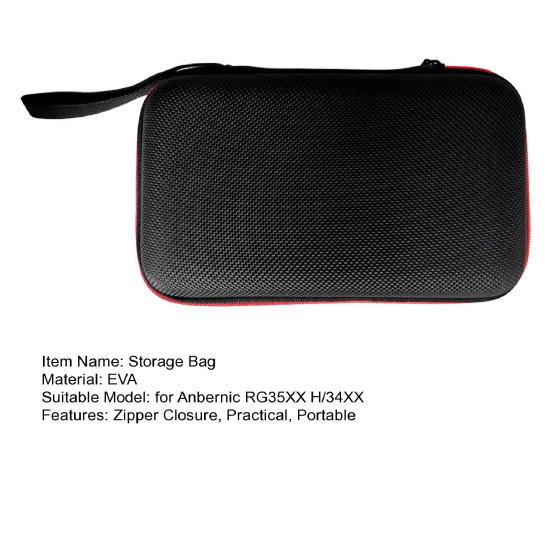 Жесткий чехол для переноски Ударопрочная сумка для игровой консоли Застежка-молния Ударопрочная Портативная сумка для хранения для Anbernic RG35XX H/34XX