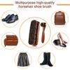 Sagit 2,Pieces,Solid,Wood,Horsehair,Shoe,Brush,Large,Leather,Shoe,Brush,Set,Horsehair,Shoe,Brush,Set