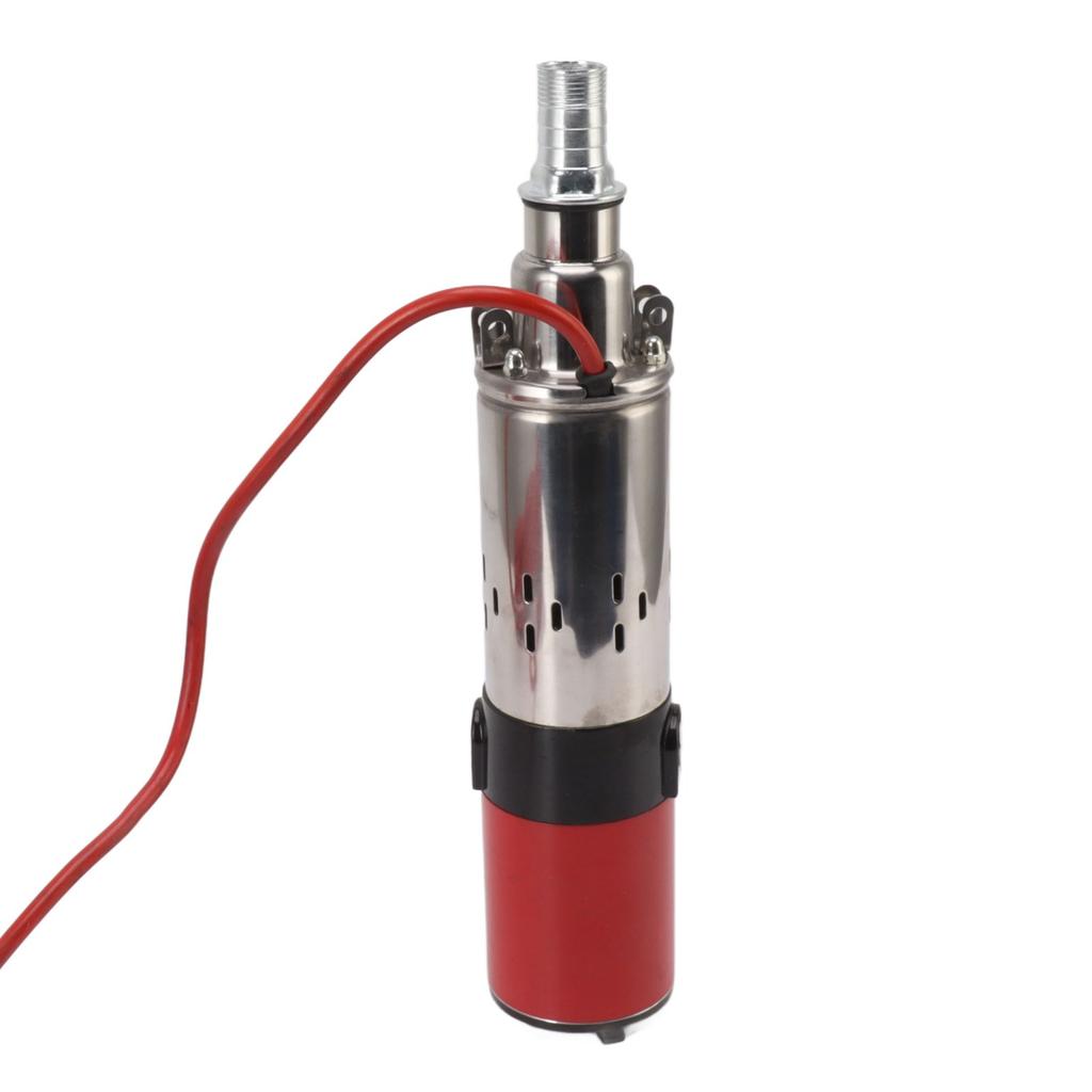 DC 12V Водяной насос 220W Угольный щеточный двигатель из нержавеющей стали Электрический винтовой насос 30 метров Высота подъема