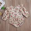 Toddler Baby Girl Romper Vintage Long Sleeve Neborn Girl Romper Jumpsuit Spring Autumn Baby Girl Clothing