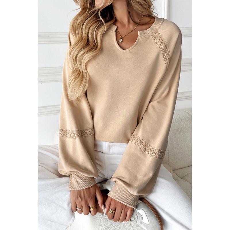 DAFIFY Женские модные повседневные весенне-осенние однотонные блузки и рубашки с v-образным вырезом и длинным рукавом с принтом