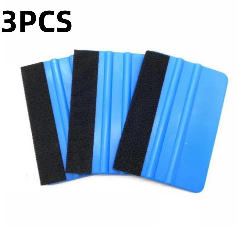 1/5 шт. наклейки для автомобиля пленка установка скребок винил карбоновый скребок с войлочным скребком инструмент для оклеивания автомобиля пленкой инструменты 10x7 см