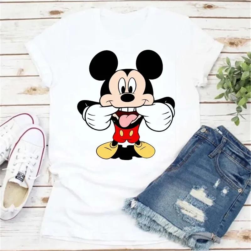 Oversized Unisex T Shirts Cartoon  Print Ladies Clothes Cute T Shirts Short Sleeve Tops Y2k Harajuku