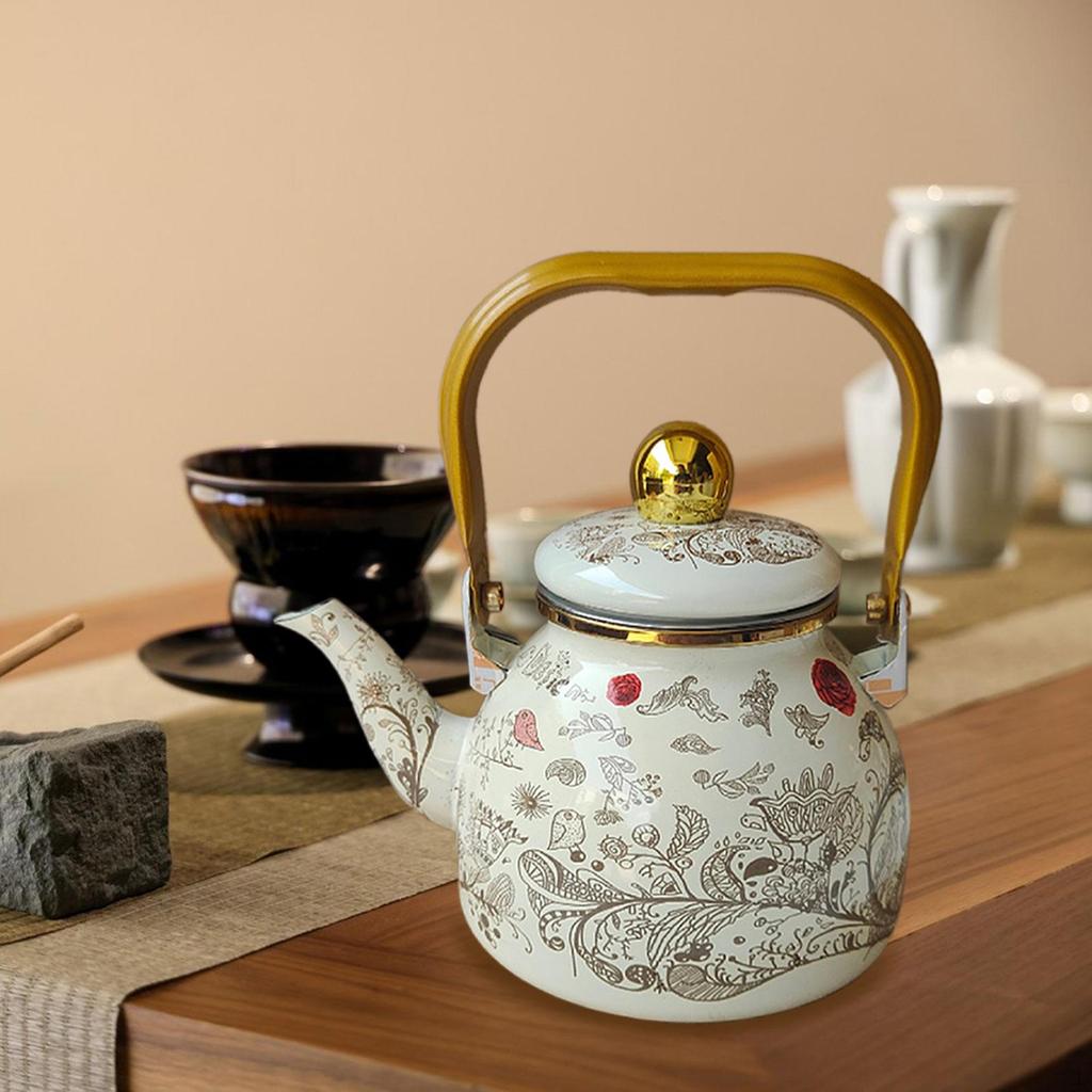 Эмалированный чайник 1,2 л, герметичный, многофункциональный кувшин для сока, чайник для воды, чайник для офиса, дома