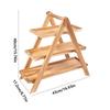 Wood Multilayer Dessert Stand Detachable Design Food Serving Tray  Party Serving