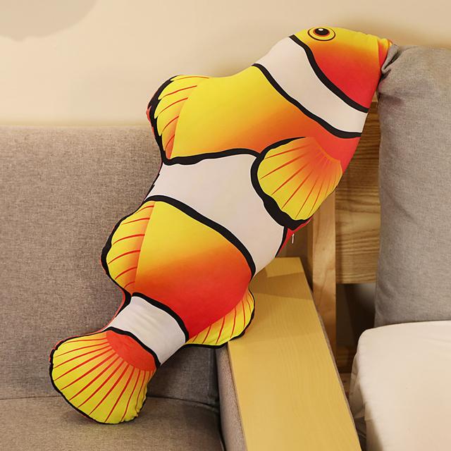 1pc 30-120cm 3D Simulation Gold Fish Plush Toys Stuffed Soft Animal Carp Plush Pillow Funny Sofa Pillow Cushion Gift Kids Toy