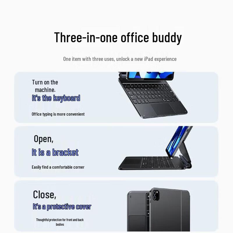 Ugreen Магнитная Bluetooth-клавиатура для iPad Air/Pro 11 дюймов