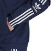adidas Оригинальная трехполосная куртка с трилистником и цветными блоками на молнии с воротником и длинными рукавами, мужская верхняя одежда, темно-синяя IA6360