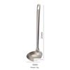 Pot Spoon, Skimmer Spoon, 304 Stainless Steel Spoon, Sandblasted, Thickened, Extended, with Hanging Hole, Household Soup Spoon, Commercial Soup Spoon