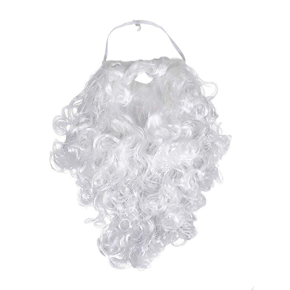 Funny White Festival Christmas Cosplay Props Santa Wig False Beard Santa Mustaches Curly Wigs