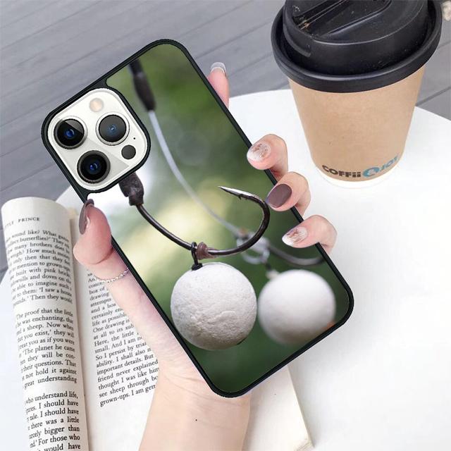 Крючок для оснастки бойлов для карповой ловли Чехол для телефона Для iPhone 17 Air 16 15 14 Plus 11 12 13 Pro Max coque